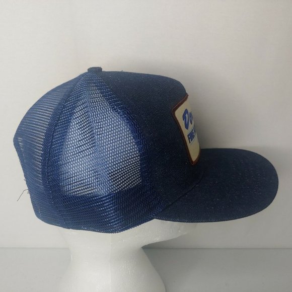 Vintage Douglas Home Building WV Denim Snap Back Mesh Trucker Cap EUC Patch Hat - Picture 8 of 10
